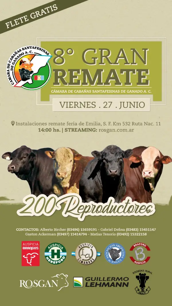 8º Gran Remate viernes 27 de junio 2025