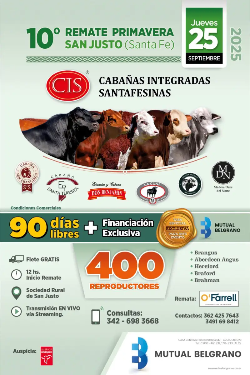 Cabañas Integradas Santafecinas 25 de septiembre 2025