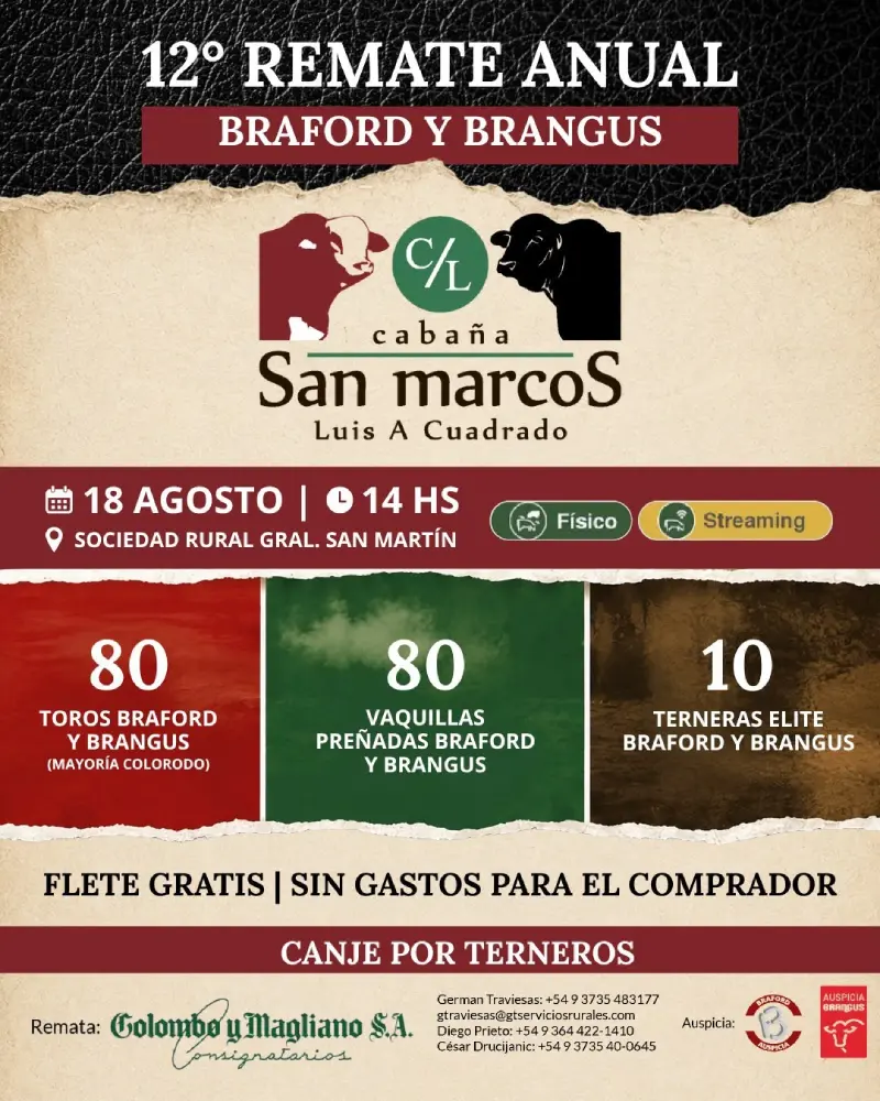 18 de agosto 2026 San Marcos