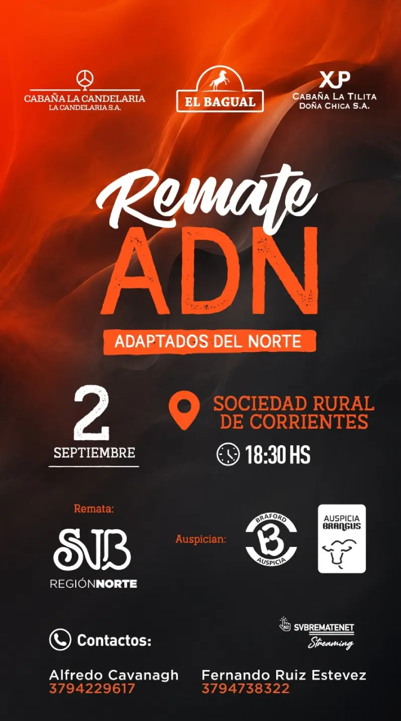 2 de septiembre 2026 Remate ADN Adaptados del Norte